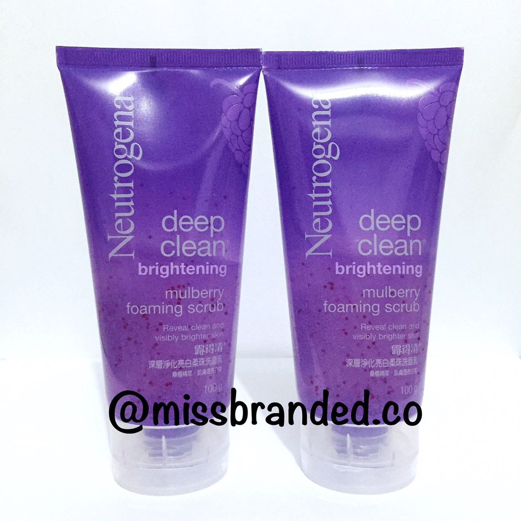 Neutrogena Deep Clean Brightening Mulberry Foam Scrub 100g