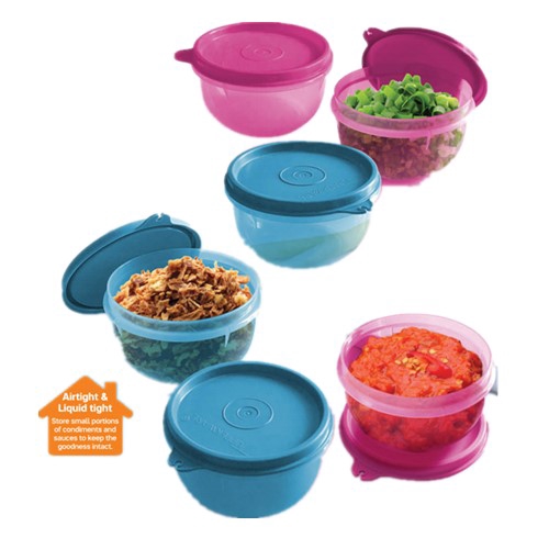 Tupperware Tiny Treats (1) 250ml Pink/Blue