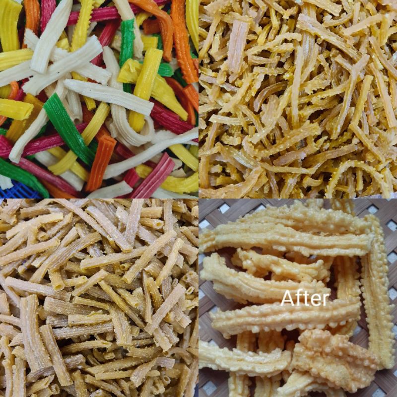 Kerupuk Bawang Kecipir Krupuk Pentil Mentah Enak Gurih Kuning Panjang ...