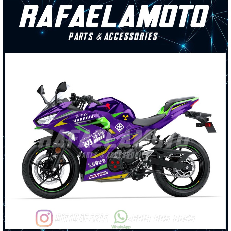 purple kawasaki ninja 250r