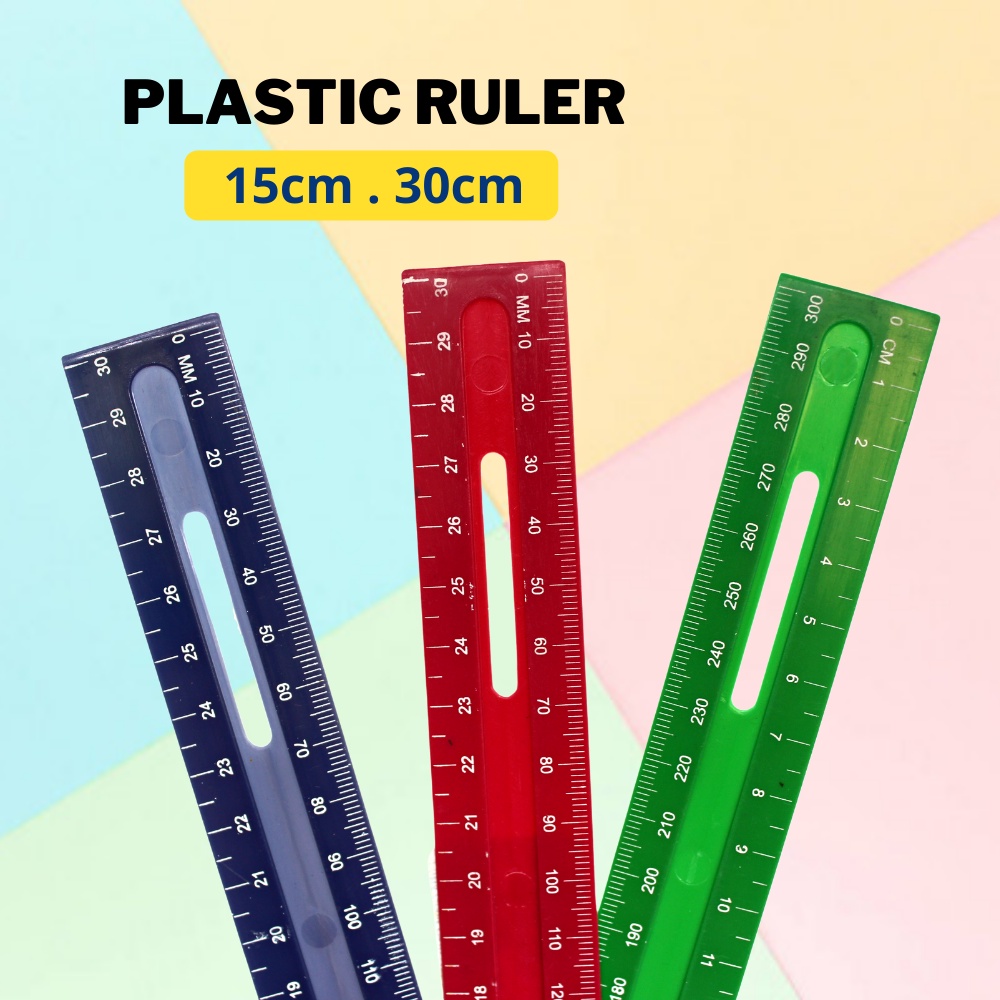 Colour Plastic Ruler/ Pembaris Plastik Color (15cm/30cm) | Shopee Malaysia