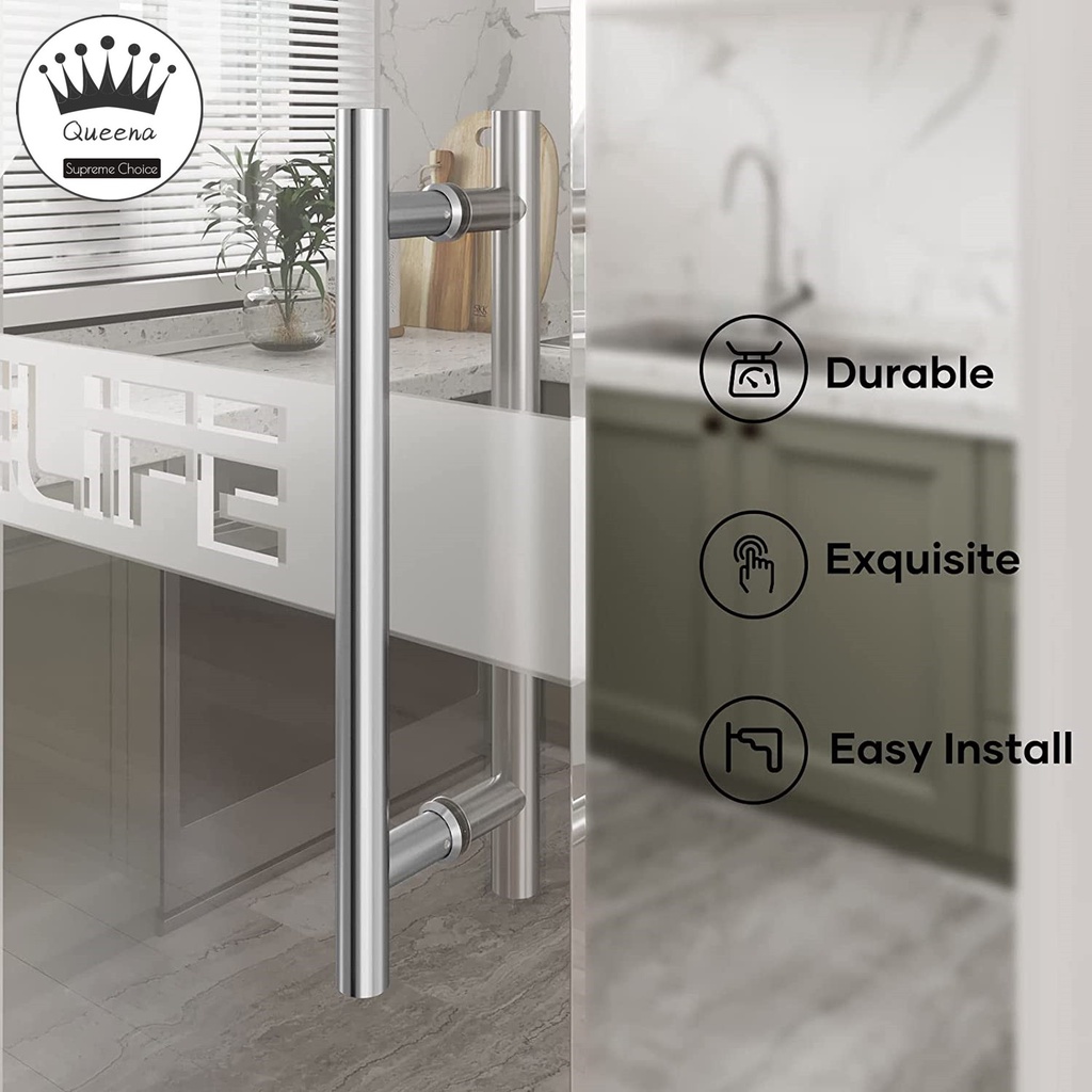 Best Stainless Steel Glass Door Adjustable Handle H Type handle wood