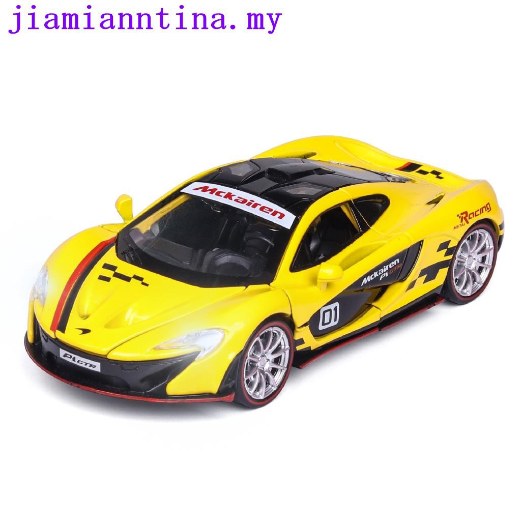 1 32 Scale Mclaren P1 Gtr Diecast Alloy Vehicle Model Car Toy With Sound And Light Pull Back Kids Gift Shopee Malaysia - mclaren senna roblox jailbreak