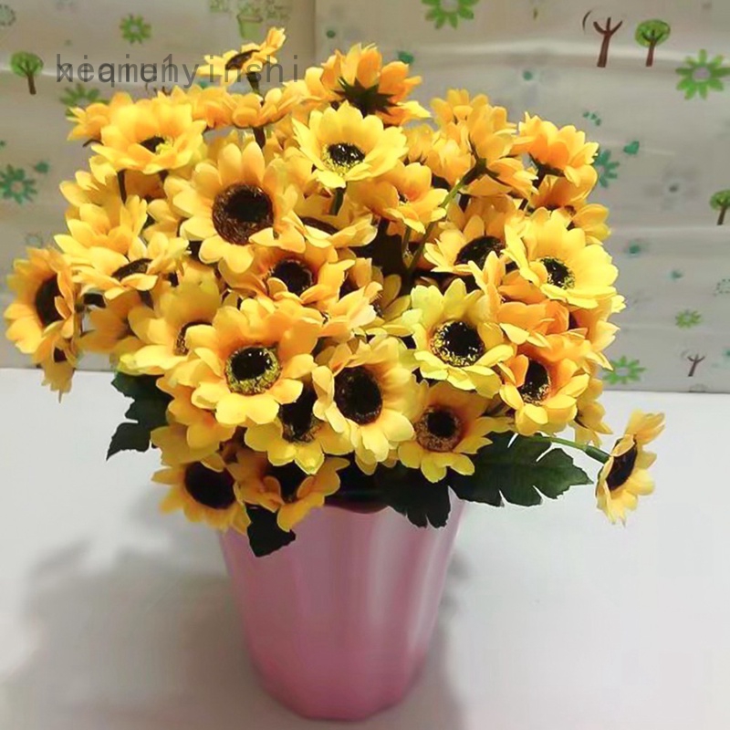 silk sunflower bouquet