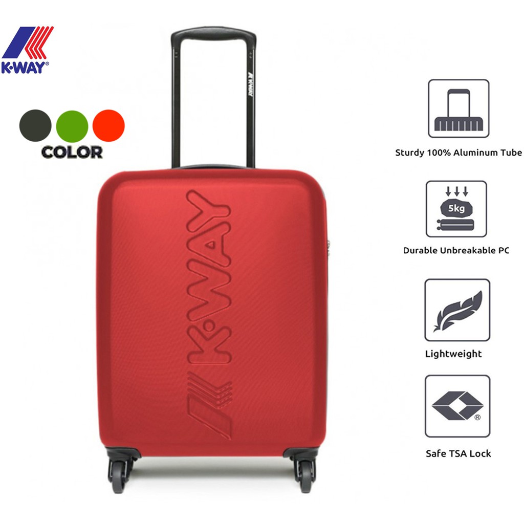 20"- Unbreakable- Cabin Size Poly-carbonate Anti-Scratch Surface + TSA Lock+ 4 wheels luggage Bag suitcase bagasi