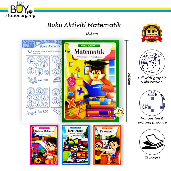 Step By Step 4 Buah Buku Aktiviti B.Malaysia + Pekerjaan + Matematik ...