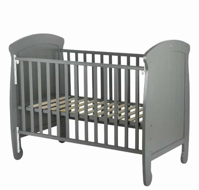 grey baby cot