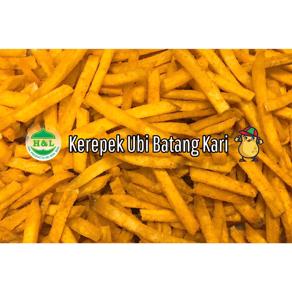 H L Kerepek Ubi Batang Kari Curry Tapioca Sticks 500g 1kg Shopee Malaysia