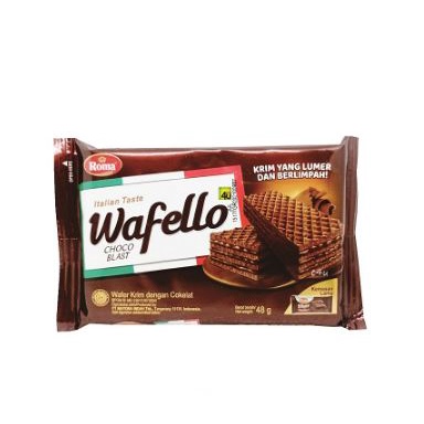 Roma Wafello Sando Chocolate Wafers Italian Style 53g | Shopee Malaysia