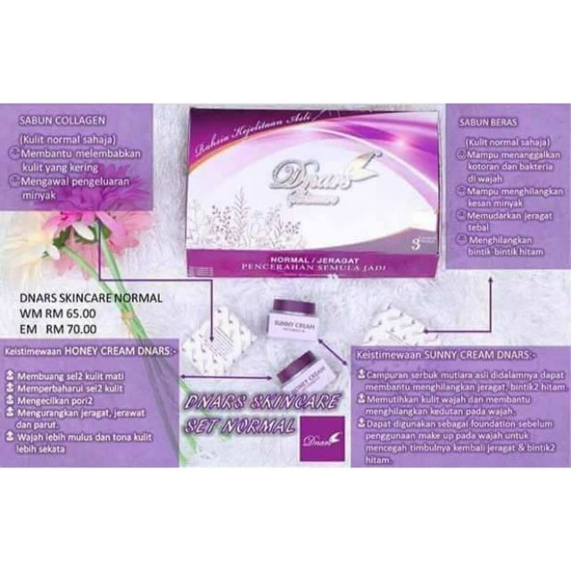 Dnars Skincare Normal Sensitif Shopee Malaysia