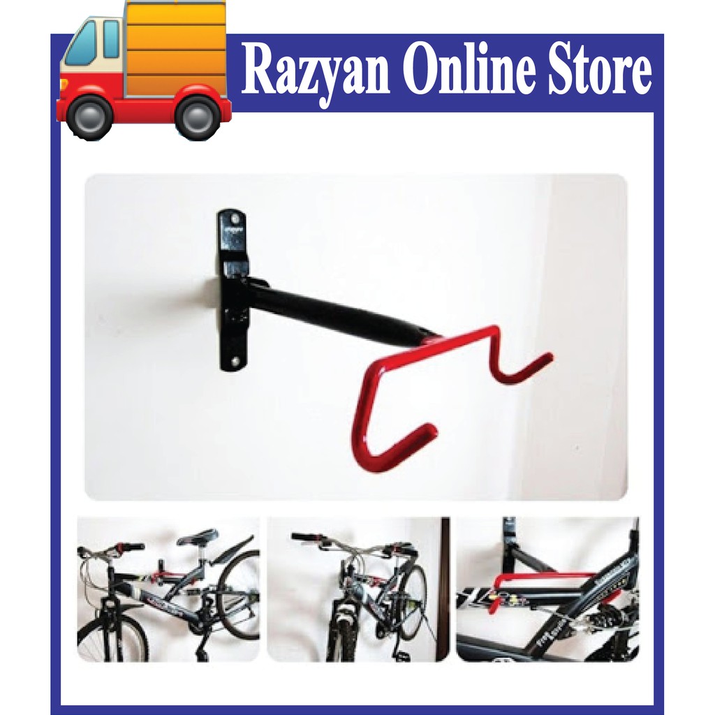 Besi Gantung Basikal Cycling Bike Storage Garage Wall Mount Rack