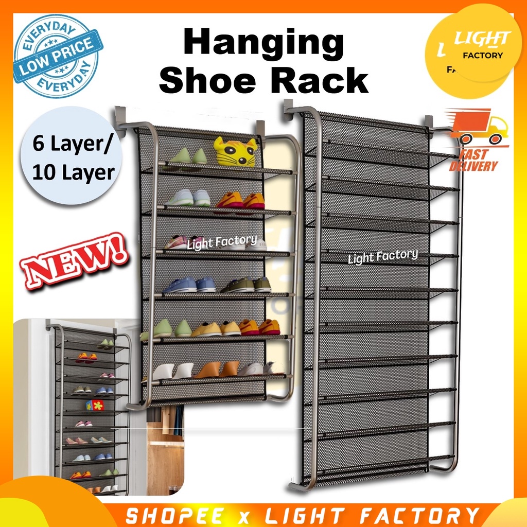 MultiStorey Hanging Shoe Storage Wall Mounted Backdoor Shoes Rack