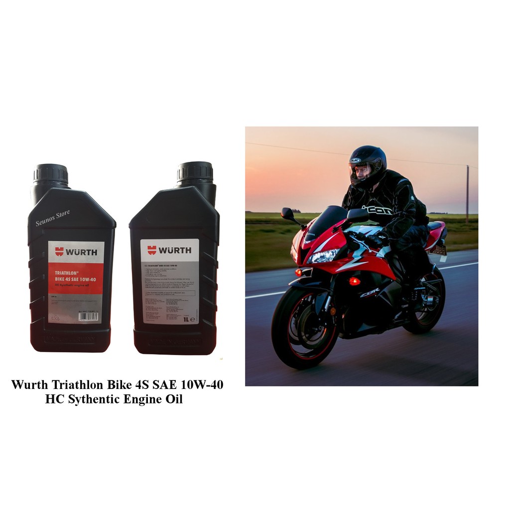 Original Wurth Motor Engine Oil Triathlon Bike 4S Premium 10W40 Engine