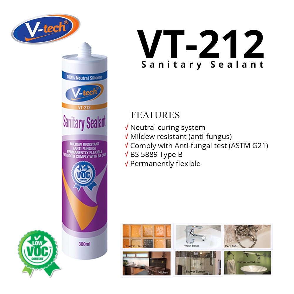 VT212 SANITARY SEALANT (ANTI FUNGUS) Shopee Malaysia