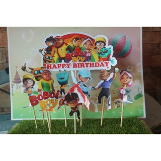 Boboiboy 002 Birthday Cake Topper | Shopee Malaysia