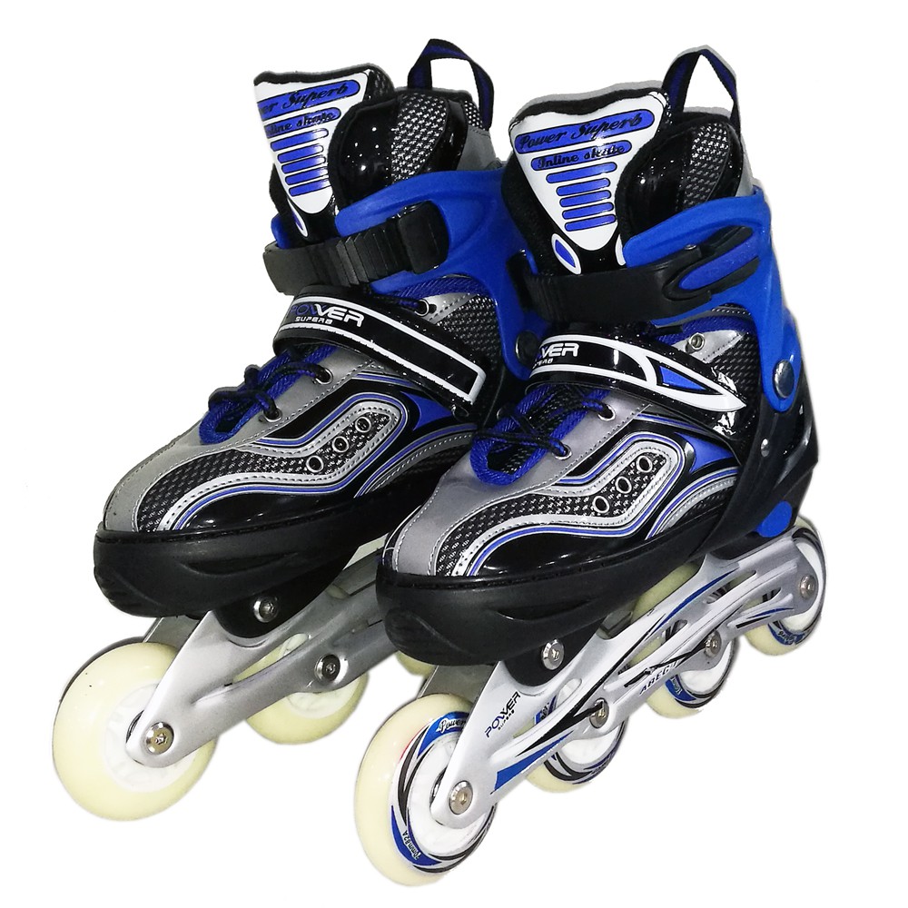 *Ready Stock* Power Superb Adjustable Inline Roller Skate with Flash