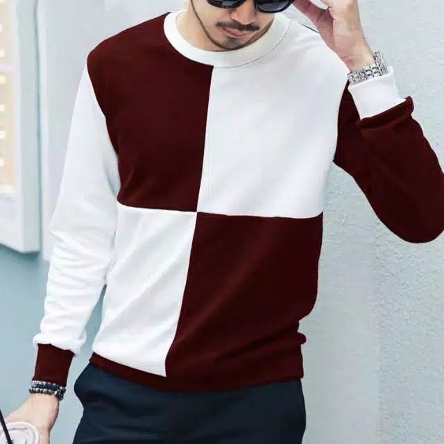 sweater shirt combination