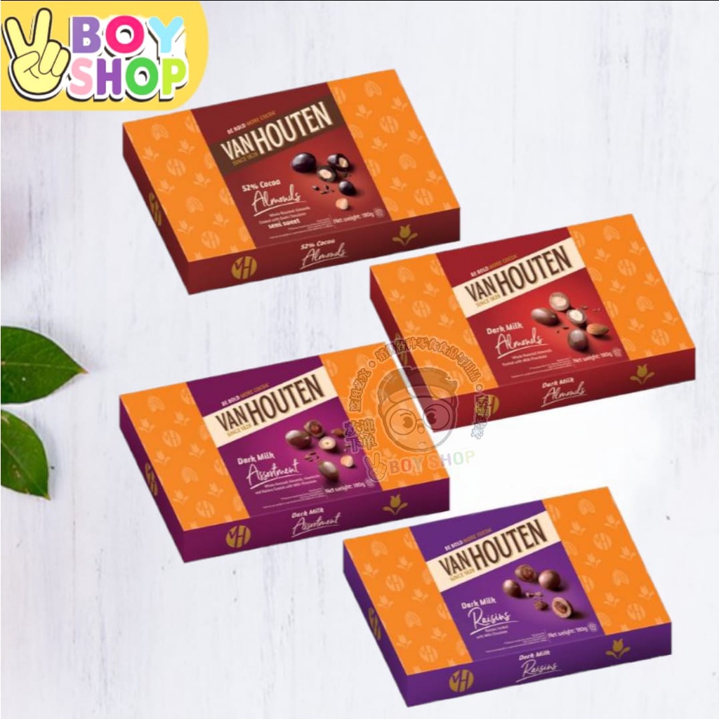 Van Houten Dark Milk Chocolate Dragees Assorted Flavors (180g) Shopee