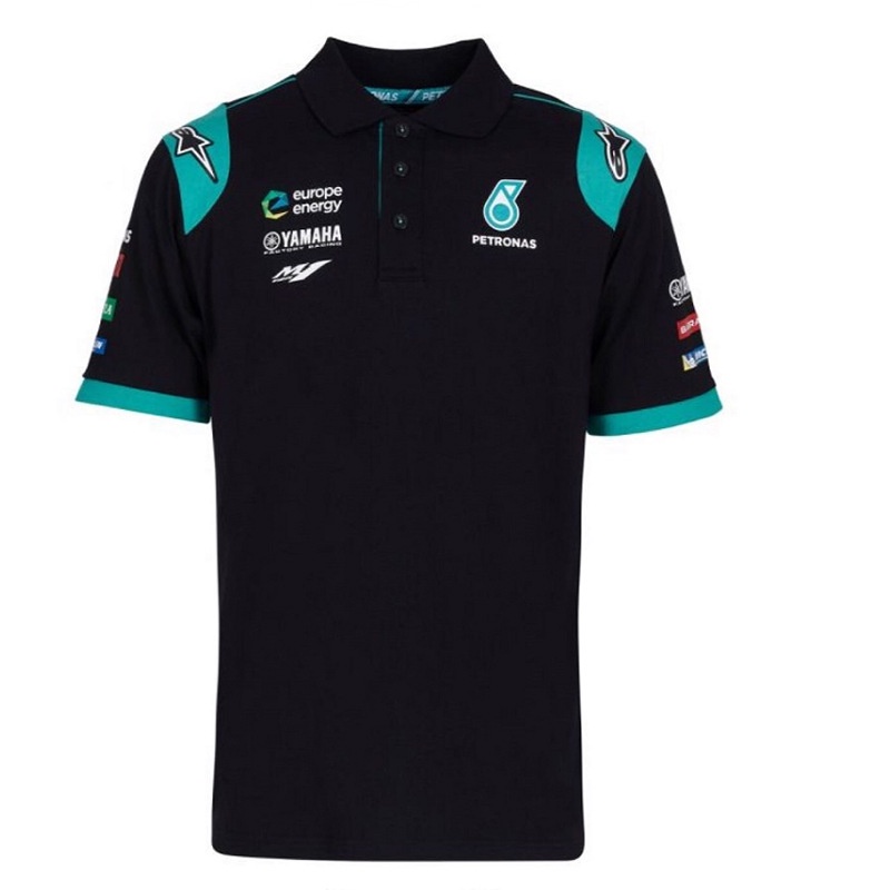 F1 Petronas Racing Team GP Short-Sleeved Motorcycle T-shirt Customized Summer Cycling Suit Lapel POLO Shirt