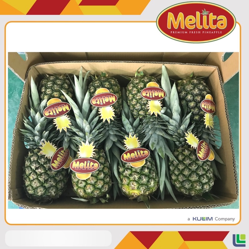Fresh MD2 Pineapple Melita ( 10 KG ) / Nanas Manis MD2 Melita