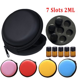 🎆Low Price Clearance🎆 7 Slots 2ML Essential Oil Bag Aromatherapy Pouch Carry Storage Case