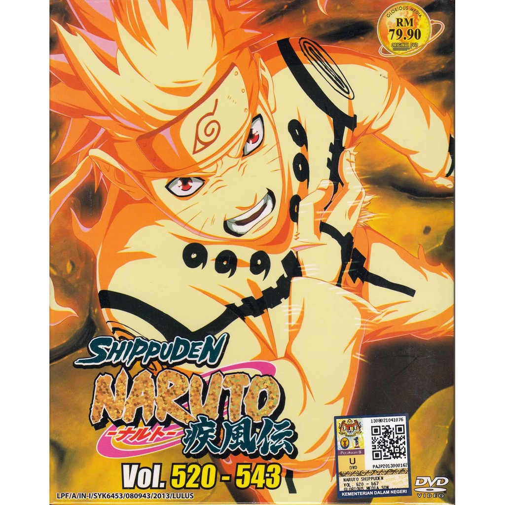 Naruto Shippuden Vol 5 543 Box Set Anime Dvd Shopee Malaysia