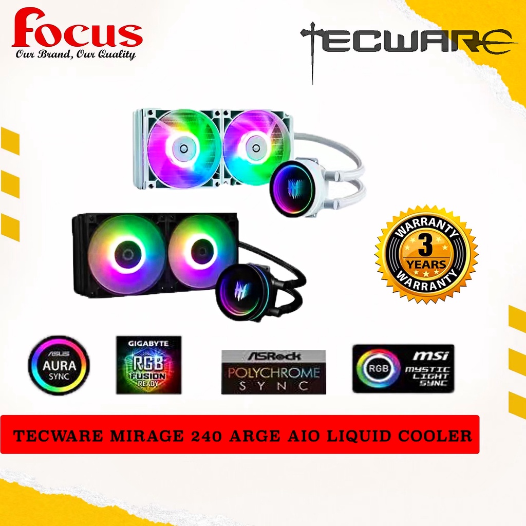 TECWARE MIRAGE 240 ARGB AIO LIQUID COOLER | Shopee Malaysia