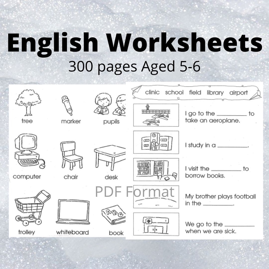 pdf english simple grammar worksheet 300 pages shopee malaysia