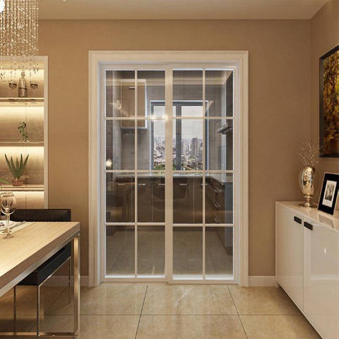 Pintu Titanium-magnesium alloy sliding door kaca tempered door bathroom