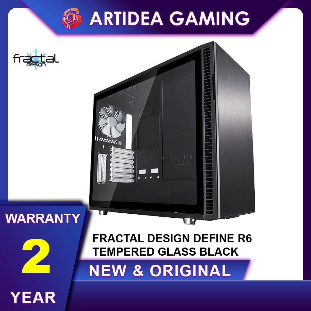 Fractal Design Define R6 Tempered Glass Black Fd Ca Def R6 Bk Tg Shopee Malaysia