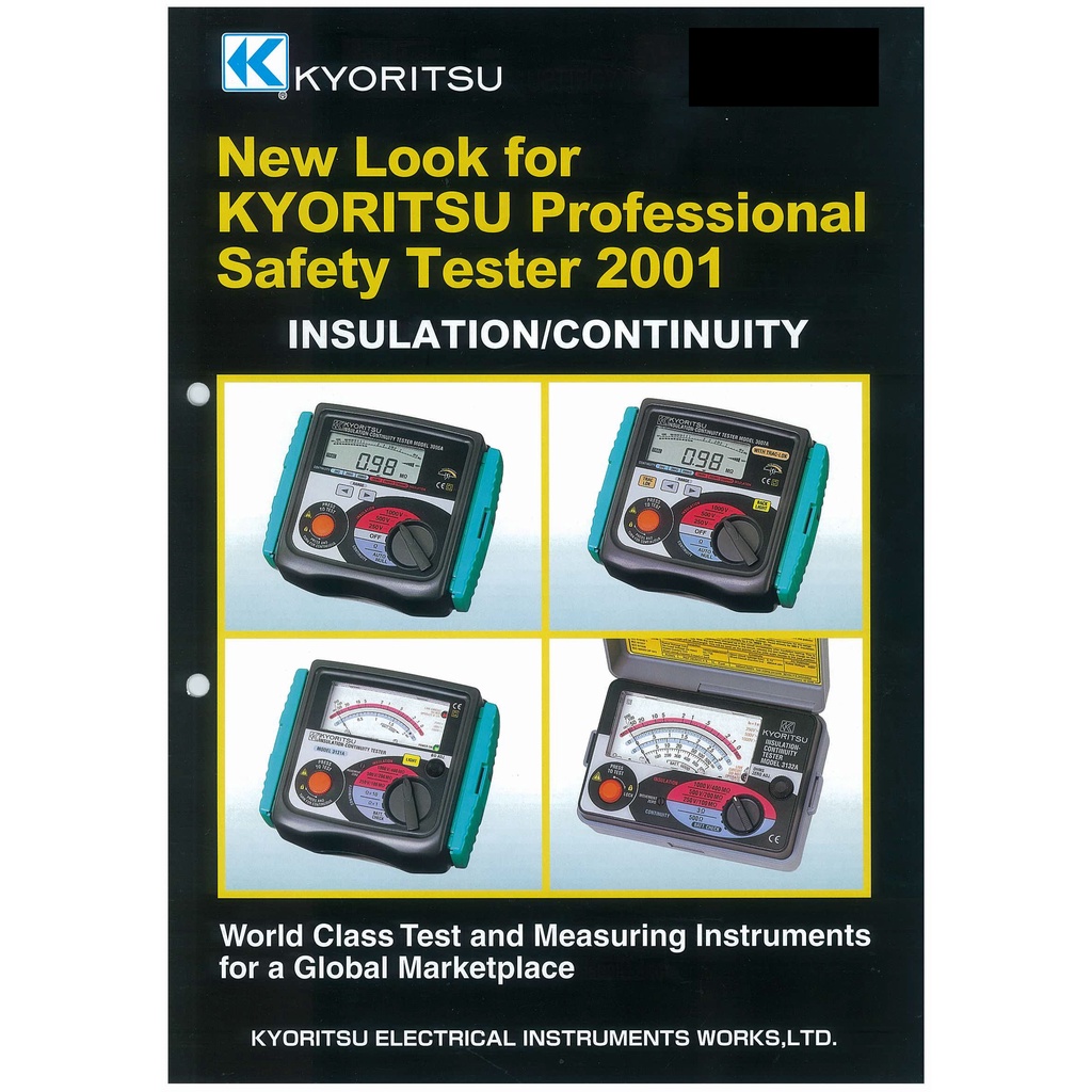 Medidor De Aislamiento Digital Kyoritsu 3005A 1kV, 40% OFF