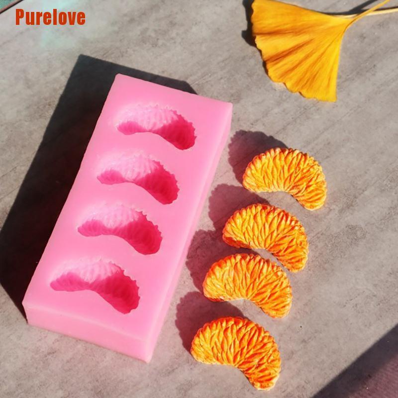 [Purelove] Orange Petal Silicone Molds Soap Candle Making Dessert Baking Home Decoration