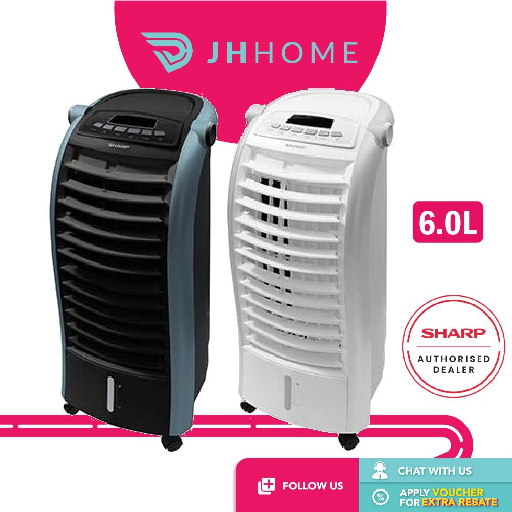 Sharp Evaporative Air Cooler Remote Control Water Tank Air Cooler 6l Pja36tvb Pja36tvw Shopee Malaysia