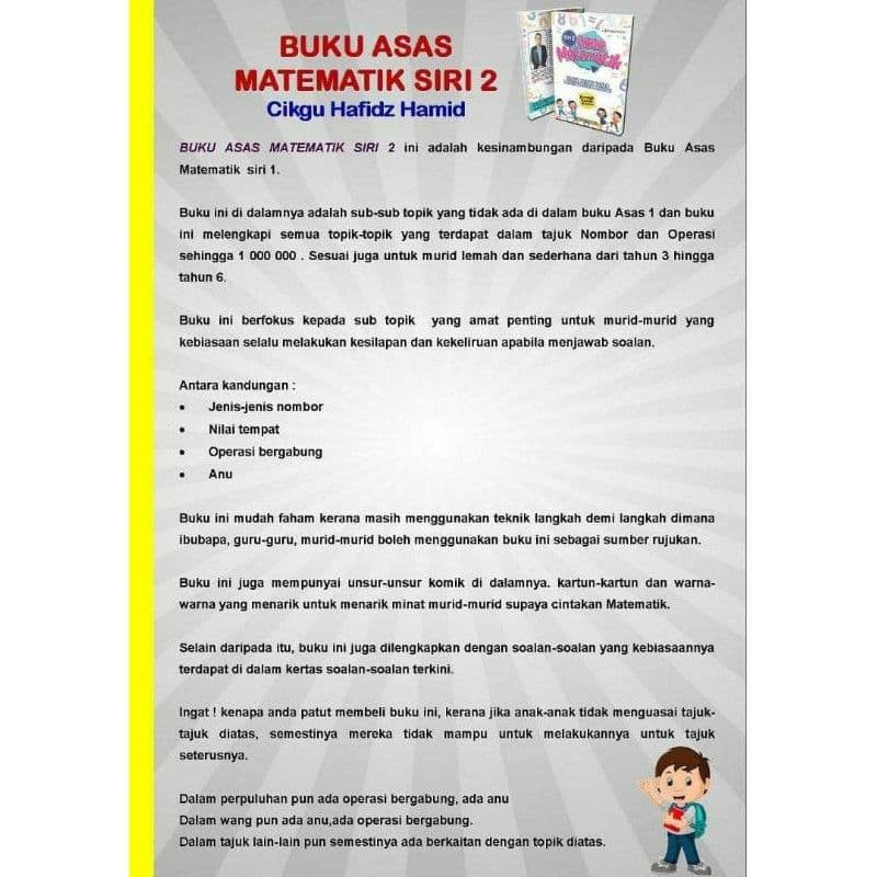 Buku Asas Matematik Siri 1 Dan Siri 2 Soalan Intensif Matematik Soalan Objektif Matematik Shopee Malaysia