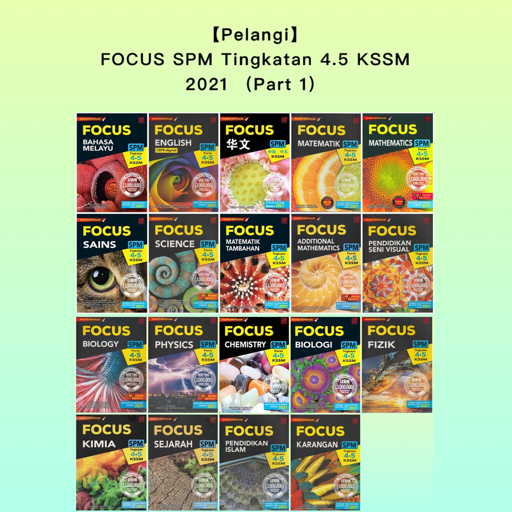 【Pelangi】Buku Rujukan FOCUS SPM Tingkatan 4.5 KSSM 2021 Part 1