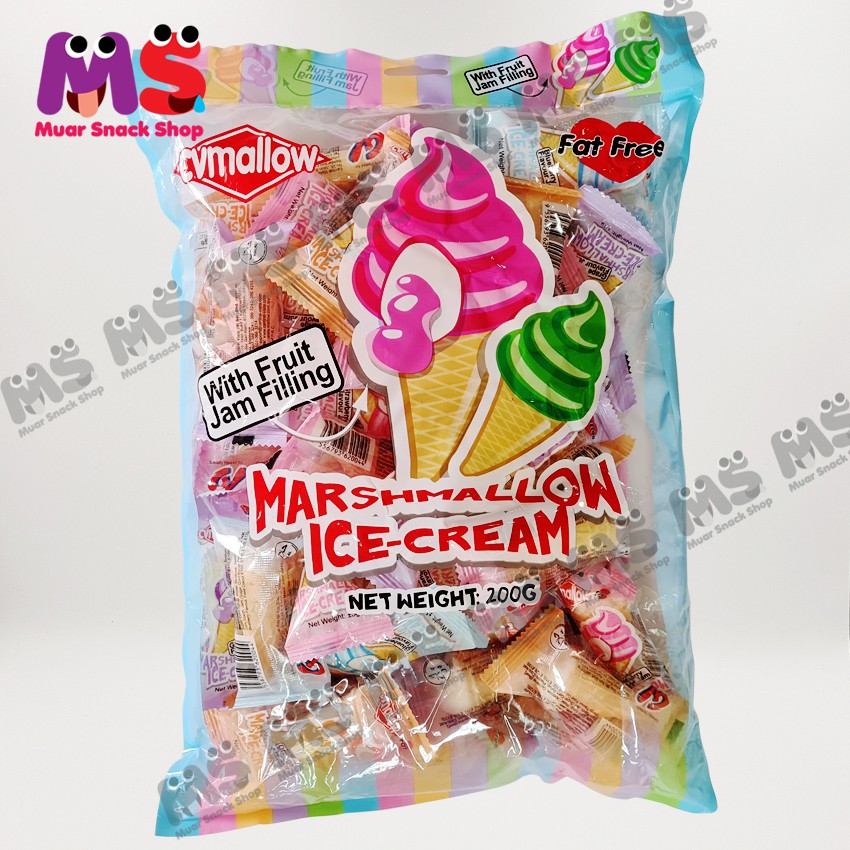 CVMallow Marshmallow Icecream 200g (Marshmallow with jam) Shopee