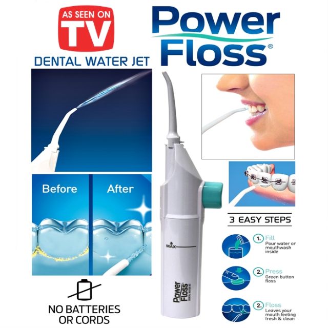 skuffet Express Spektakulær Power Floss Dental Water Jet (bersih celah gigi) | Shopee Malaysia
