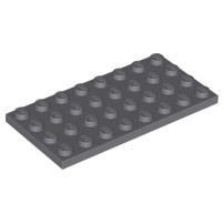 LEGO Parts - Plate 4 x 8 (Dark Grey) NEW