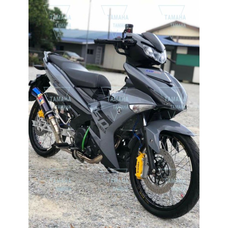 Yamaha Y15 Y15zr V1 V2 Sniper Gp 2020 Nardo Grey Cover Set Free Emblem 4 Shopee Malaysia