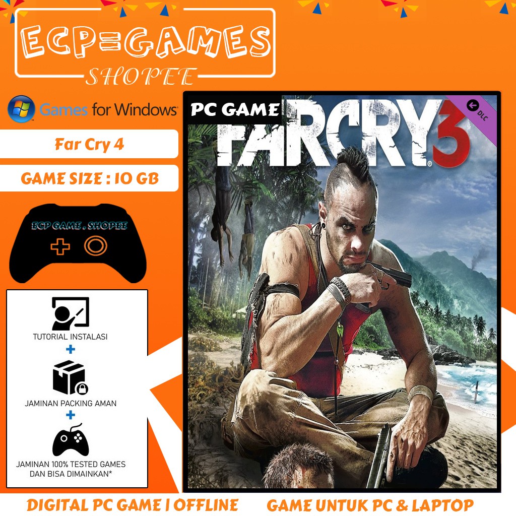 Far Cry 3 Latest Dlc Pc Game Offline Digital Download æžåœ°æˆ˜åšŽ3 å­¤å²›æƒŠé­‚3 Shopee Malaysia