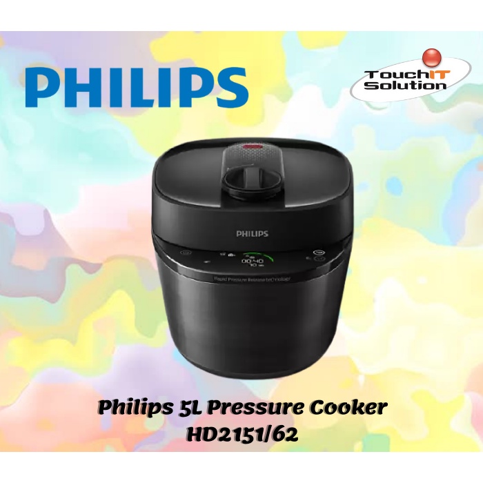 Philips 5L HD2151/62 Pressure Cooker AllinOne Cooker Pressurized