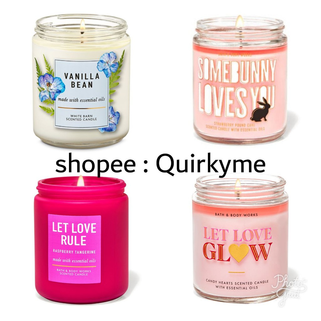 bath and body works let it glow candle