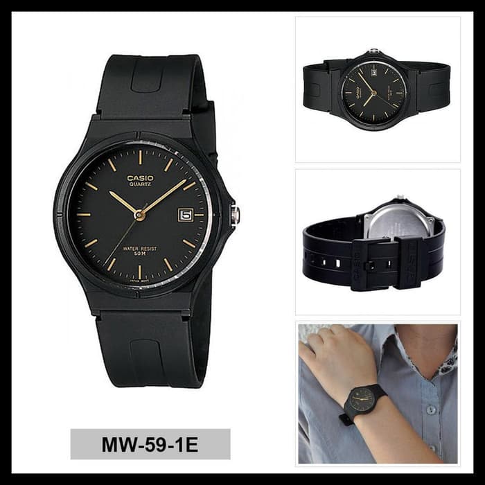 Pria Casio Mw 59 Series Analog Resin Band Original Mw59 7b 1b 7e 1e Men Women Watches Shopee Malaysia