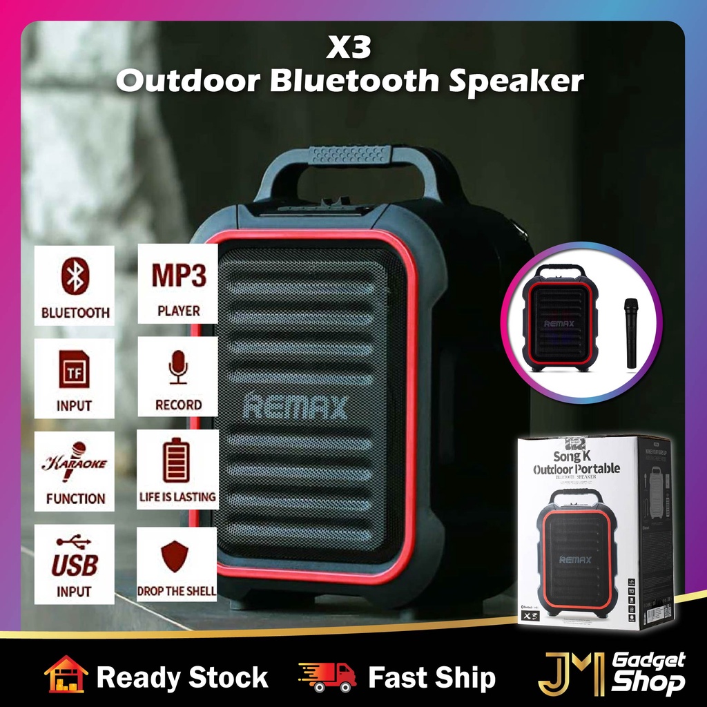 Speaker Remax X3 Portable Speaker Karaoke Bluetooth Speaker with ...