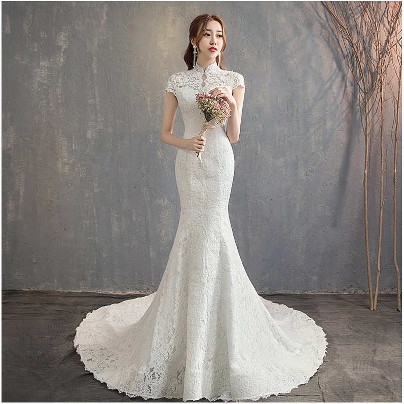 cheongsam style wedding dress