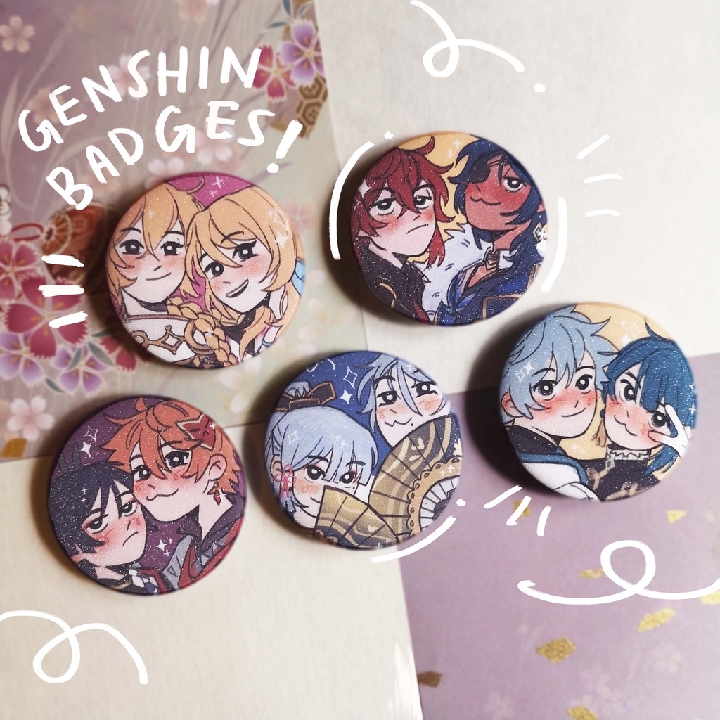 Genshin Duo Stardust Button Badges Shopee Malaysia 2759