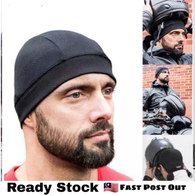 HEAD COVER CAP Motorcycle Helmet Serkup Penutup Alas Kepala | Shopee ...