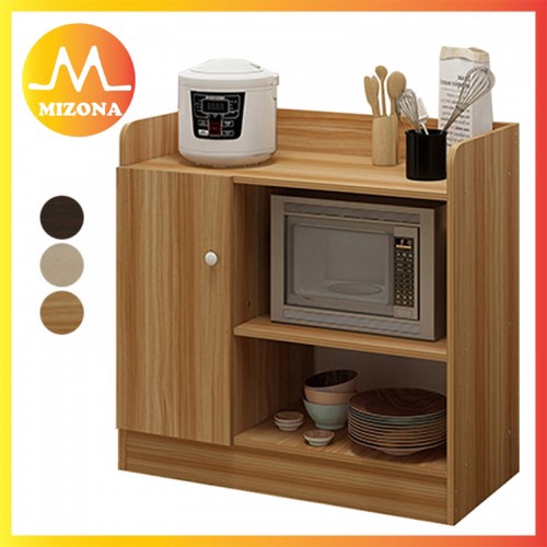 Mizona Wooden Oven Rack Kitchen Shelving Microwave Shelf Cabinet