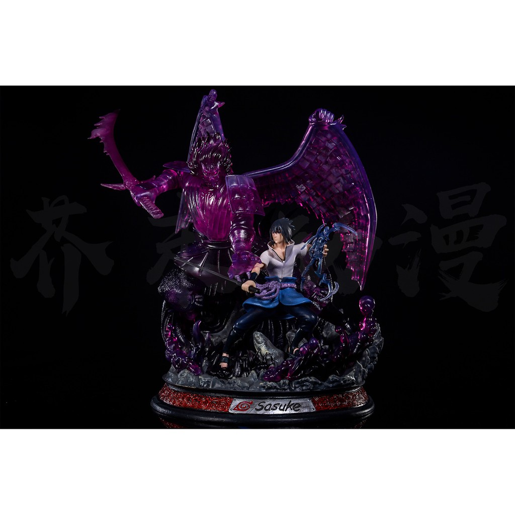 Anime Naruto Shippuden Sasuke Perfect Susanoo Mangekyou Sharingan Purple Susanoo Statue Figure Shopee Malaysia