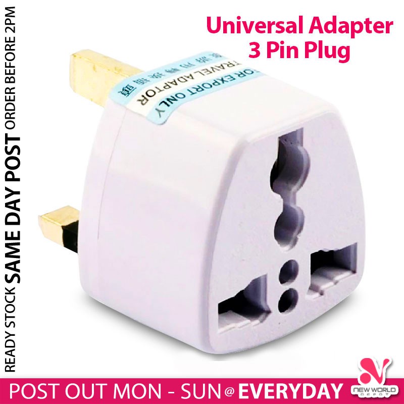 《 》 Malaysia China British Europe Universal Travel 3 Pin Adapter Plug Converter Adaptor 2 Pin Soket 中国插头